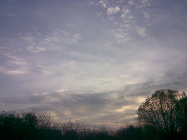 Облака утром